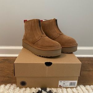 Neumel Platform Zip Suede